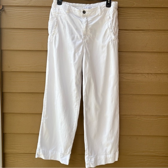 Bella Dahl Claire Cropped Pants in White Size Small - Picture 3 of 7